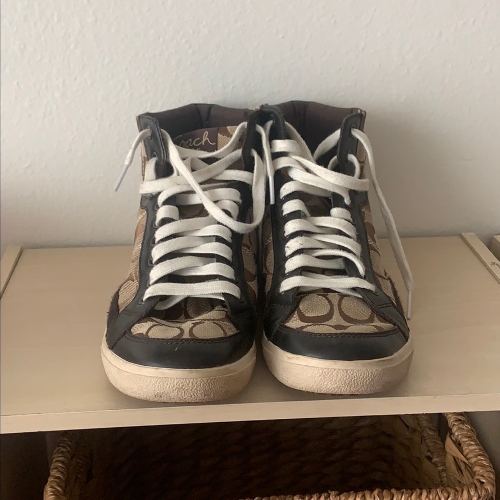 Coach brown sneakers
